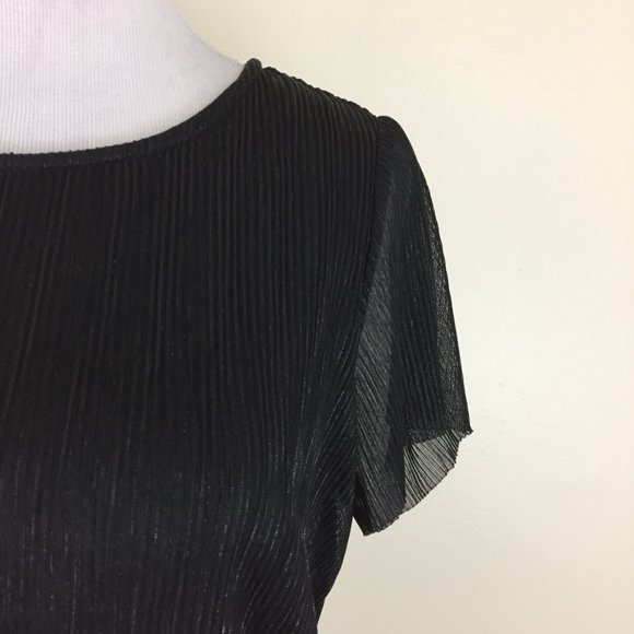 NWT JUST FEMALE Mini Pleat Shimmer Quint Tee Shirt - Picture 8 of 10